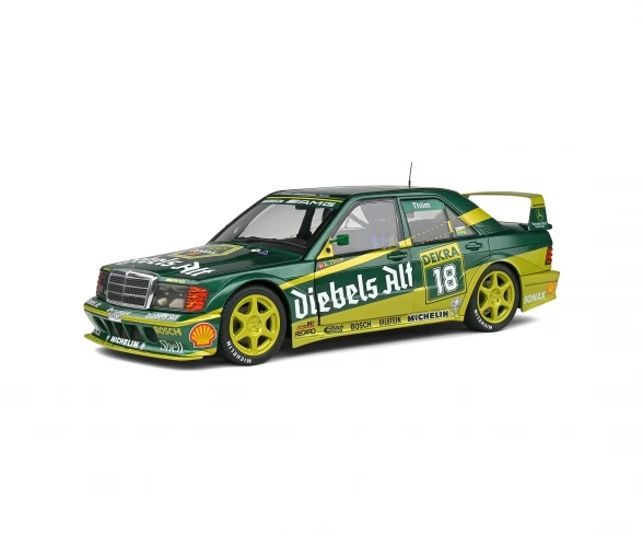 Schuco 1:18 Mercedes-Benz 190 Evo II Green #18 3 Schuco 1:18 Mercedes-Benz 190 Evo II Green #18