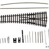 Tillig-83433 Gleis Einfache Weiche Rechts EW1 129,5mm 15 Grad Bausatz TT
