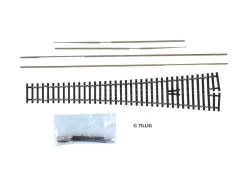 Tillig-83427 Gleis Flexsteg Bogenweiche BW12 Grad Bausatz Brüniert TT