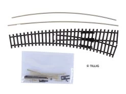 Tillig-83413 Gleis Innenbogenweiche Rechts IBW15 Grad Bausatz TT