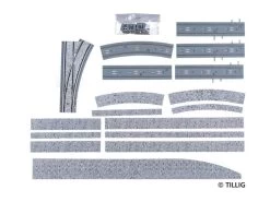 Tillig-87116 Gleis Trambahn H0m Ausweiche Rechts Pflaster