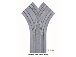 Tillig-87156 Gleis Trambahn H0m Bogenkreuzung Pflaster