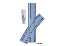 Tillig-87169 Gleis Trambahn H0m Bogenkreuzung Rechts Asphalt