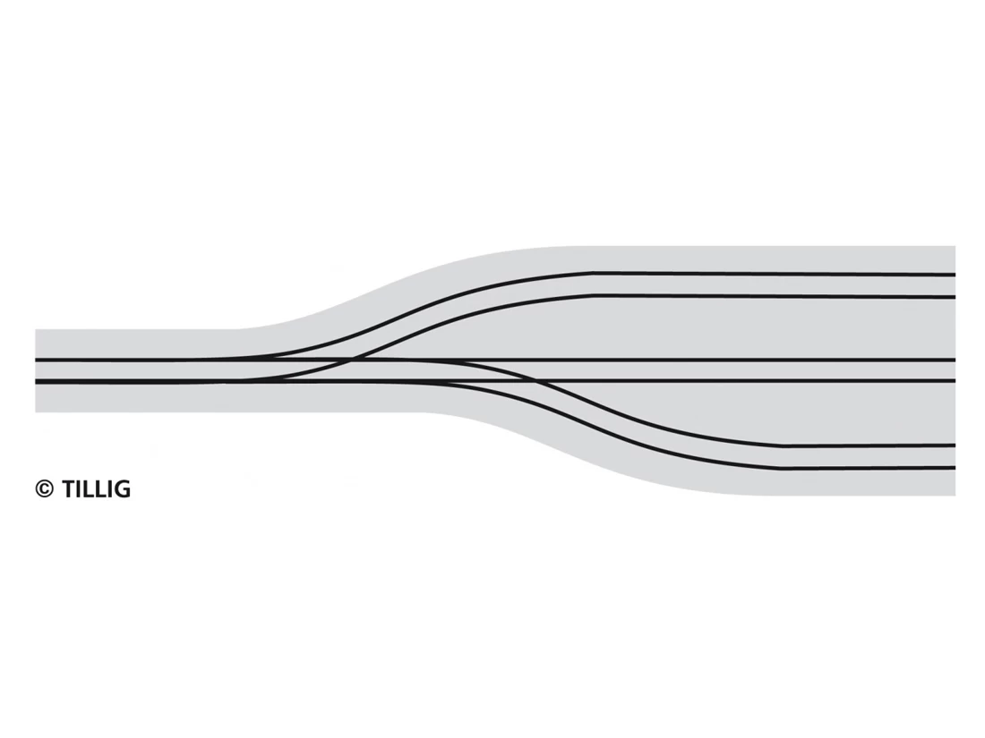 Tillig-87132 Gleis Trambahn H0m Depot 3-ständig Asphalt 3 Tillig-87132 Gleis Trambahn H0m Depot 3-ständig Asphalt