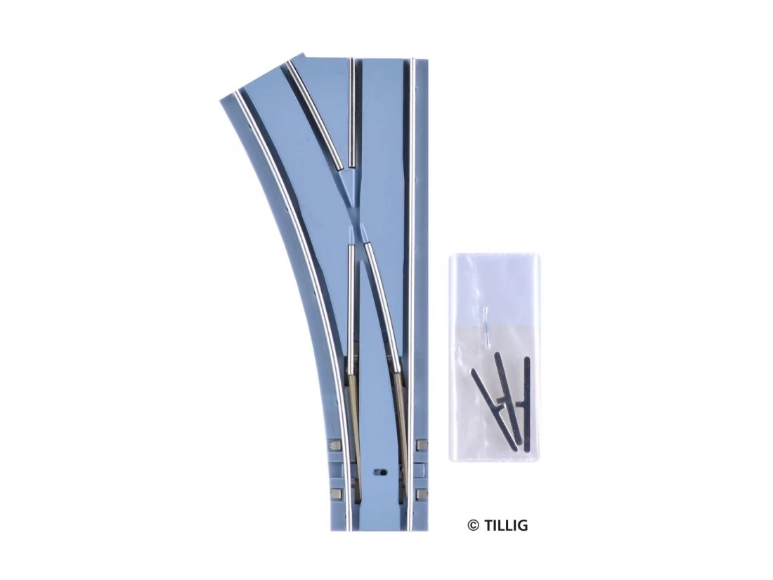 Tillig-87094 Gleis Trambahn H0m Parallelweiche R 204 Links Asphalt 3 Tillig-87094 Gleis Trambahn H0m Parallelweiche R 204 Links Asphalt