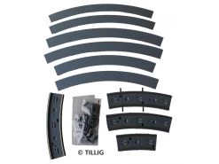 Tillig-87262 Gleis Trambahn H0m R204 90 Grad Asphalt