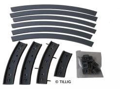 Tillig-87257 Gleis Trambahn H0m R250 90 Grad Asphalt