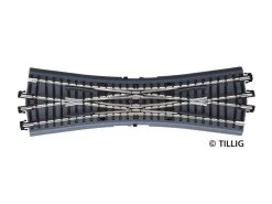 Tillig-83793 Gleis Mit Bettung Doppelkreuzungsweiche Ohne Antrieb Braun TT