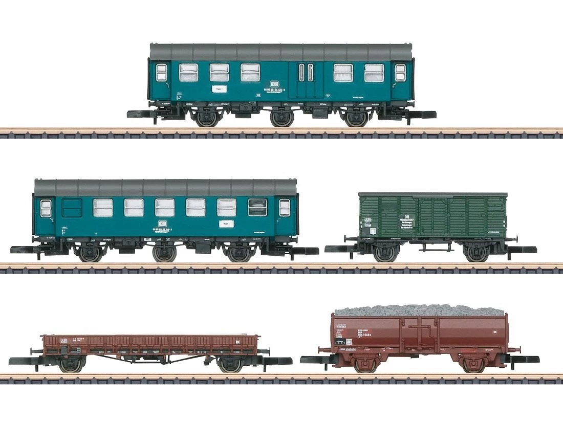 Märklin 87761 Güterwagenset Bahndienstwagen DB 5x Spur Z 3 Märklin 87761 Güterwagenset Bahndienstwagen DB 5x Spur Z