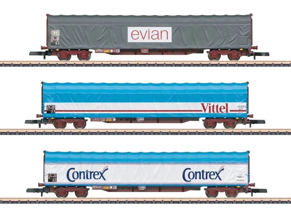 Märklin 82427 Güterwagenset Schiebeplanenwagen SNCF 3x Z 3 Märklin 82427 Güterwagenset Schiebeplanenwagen SNCF 3x Z