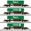 Märklin 82290 Güterwagenset Taschenwagen Tuborg Carlsberg AAE Cargo 4x Spur Z -Spielzeugverkauf Gueterwagenset Taschenwagen Tuborg Carlsberg AAE Cargo 4x Marklin 82290 b 0