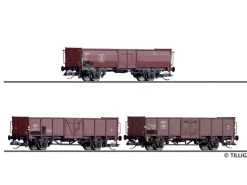 Tillig 01036 Güterwagenset Offene Güterwagen Mit Steinkohle DB SBB DSB 3x TT