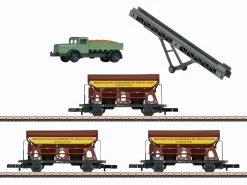 Märklin 82440 Güterwagensset Westdeutsche Quarzwerke DB 3x Mit LKW & Förderband Z