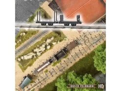 Busch 12204 H0f Feldbahn Rungen- Und Stirnwandwagen