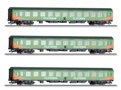 Tillig 01066 Personenwagenset Reisezugwagen Flixtrain 3x TT