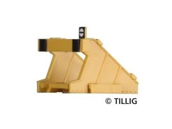 Tillig-83442 Prellbock Bausatz Gelb 4x TT