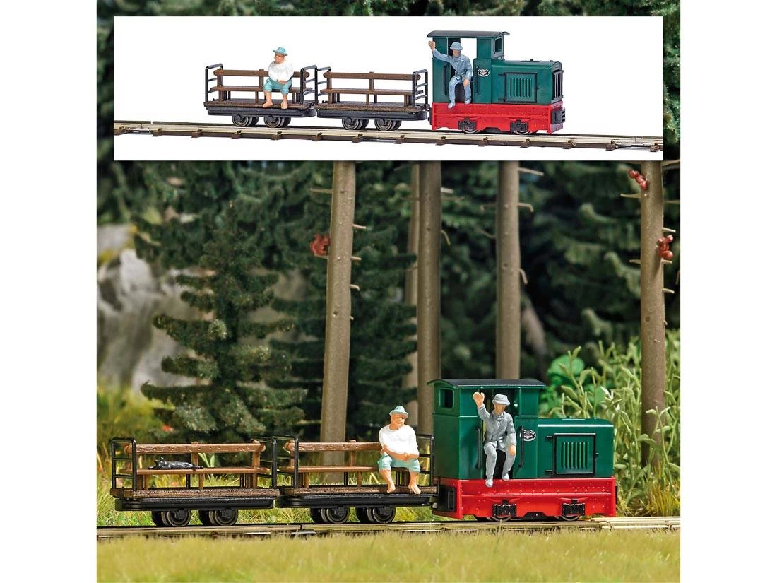 Busch 12015 Startset H0f Feldbahn Personentransport 4 Busch 12015 Startset H0f Feldbahn Personentransport – Bild 2