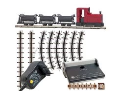 Busch-12010 Startset H0f Feldbahn Mit Kipploren Und Netzgerät