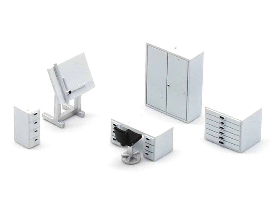 Modellbahn Union MU-TT-A50301 TT Einrichtung Architektur- Oder Ingenieurbüro Fertigmodell 3 Modellbahn Union MU-TT-A50301 TT Einrichtung Architektur- Oder Ingenieurbüro Fertigmodell