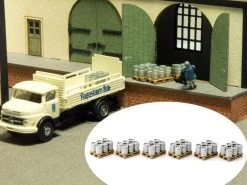 Modellbahn Union MU-TT-A50098 TT Europalette Mit 50L Bierfässer Fertigmodell 6x -Spielzeugverkauf TT Europalette mit 50L Bierfaesser 6x MU TT A50098 b 1