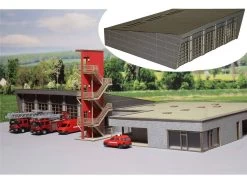Modellbahn Union MU-TT-H00217 TT Feuerwehr Fahrzeughalle Issum Sevelen