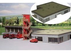 Modellbahn Union MU-TT-H00218 TT Feuerwehr Geräte- Und Verwaltungshaus Issum Sevelen
