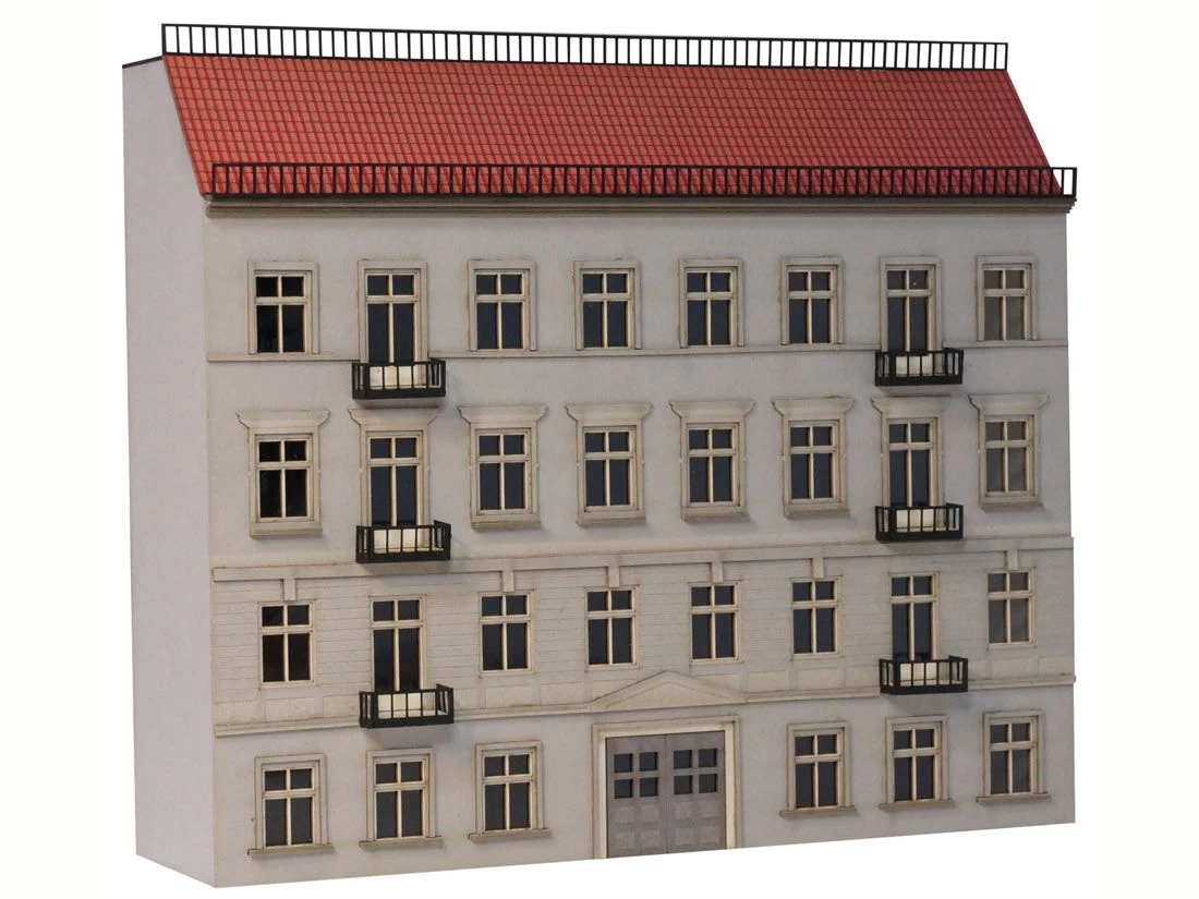 Modellbahn Union MU-TT-H00192 TT Halbrelief Stadthaus 02 Grau 4 Modellbahn Union MU-TT-H00192 TT Halbrelief Stadthaus 02 Grau – Bild 2