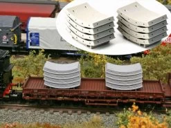 Modellbahn Union MU-TT-A50236 TT Ladegut Tunnelsegmente Tübbinge 2x Fertigmodelle -Spielzeugverkauf TT Ladegut Tunnelsegmente Tuebbinge 2x MU TT A50236 b 1