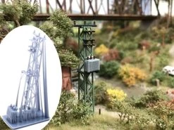 Modellbahn Union MU-TT-A00317 TT Mittelspannungsmast Mit Trafo Luftgekühlt