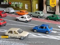 Railnscale T2331 TT PKW Peugeot 205 3-Türer -Spielzeugverkauf TT PKW Peugeot 205 3 Tuerer Railnscale T2331 b 4