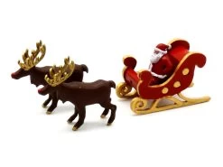 Modellbahn Union MU-TT-A50253 TT Weihnachtsmann Mit Schlitten Und Rentieren Fertigmodell