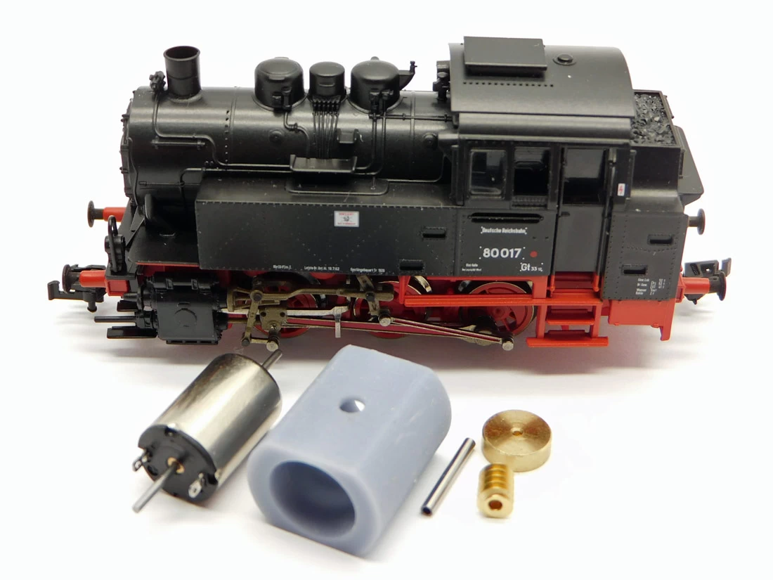 Micromotor TRC006C Umbausatz Glockenankermotor Roco TT BR 80 3 Micromotor TRC006C Umbausatz Glockenankermotor Roco TT BR 80