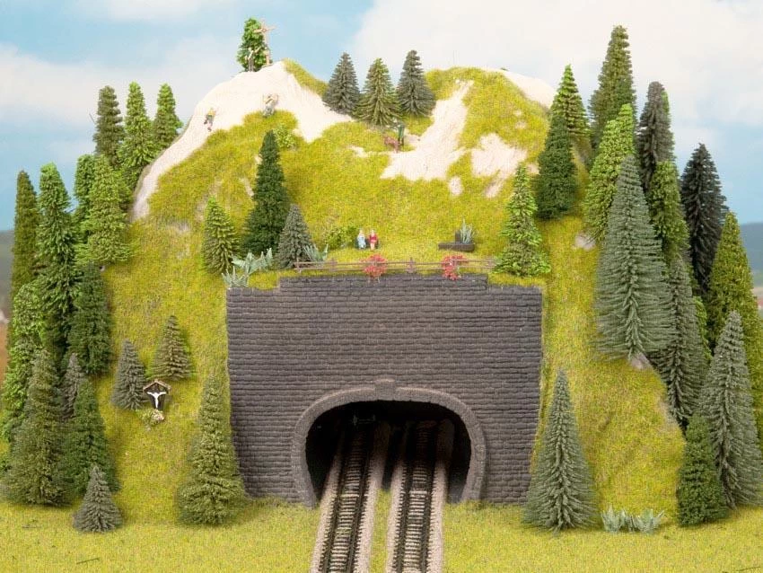 Noch 44800 Z Tunnel Vorsatz-Portal 2-gleisig 9 X 7 Cm 2x 3 Noch 44800 Z Tunnel Vorsatz-Portal 2-gleisig 9 X 7 Cm 2x