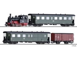 Tillig 01173 Zugset Dampflok BR 99.57 & GmP DR H0e